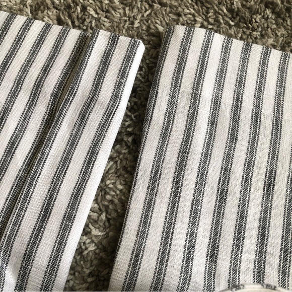 Reformation Carter Linen Mid Rise Pant - Antibes Stripe - Picture 5 of 6